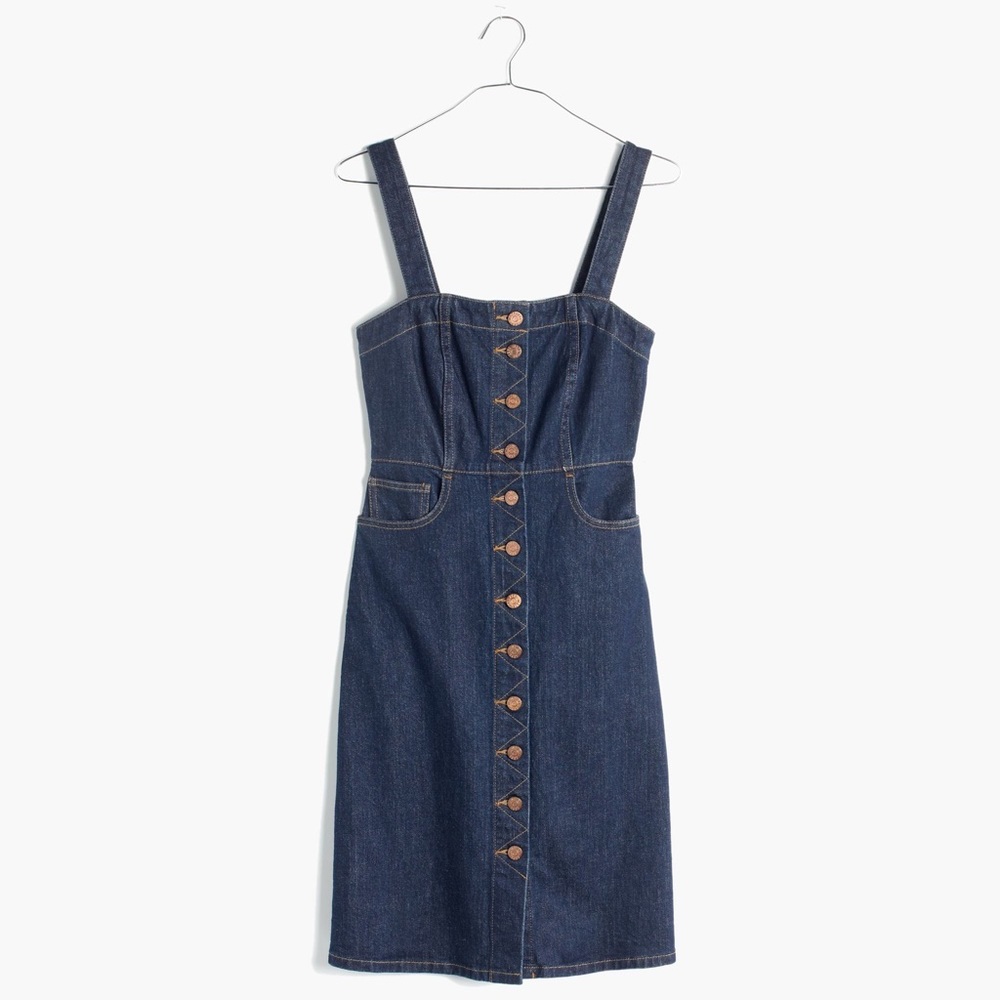 Madewell Denim Overall dress in Matilda wash